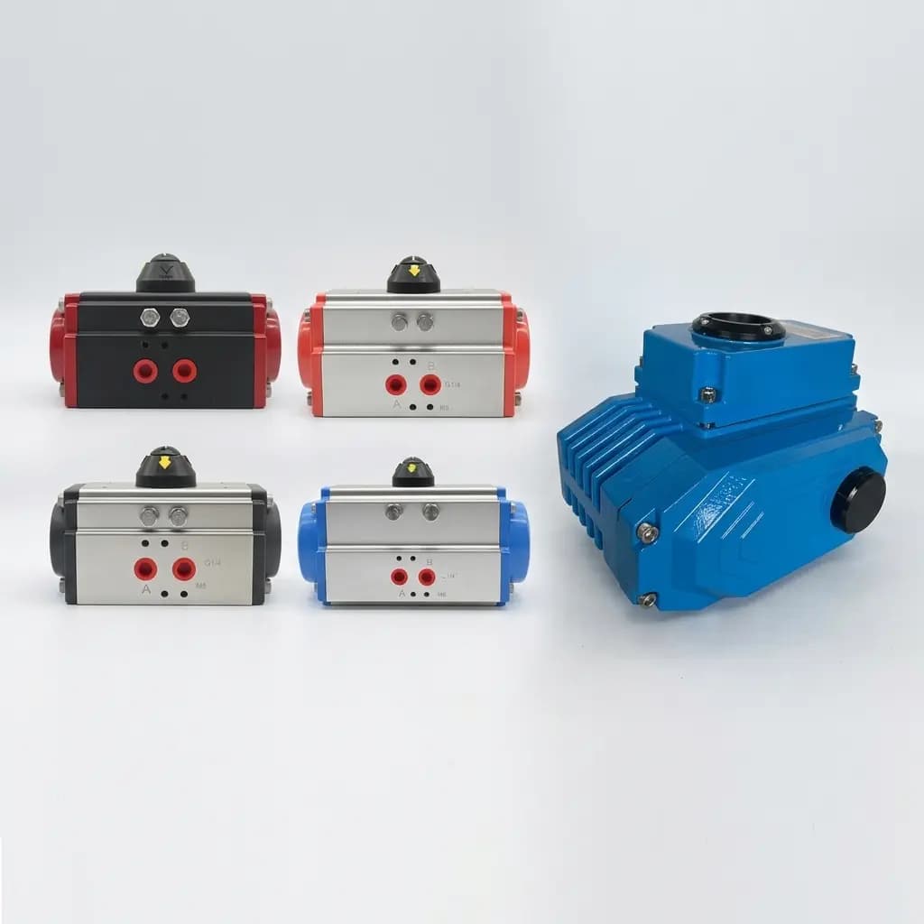 Valve actuator housing with port interfaces