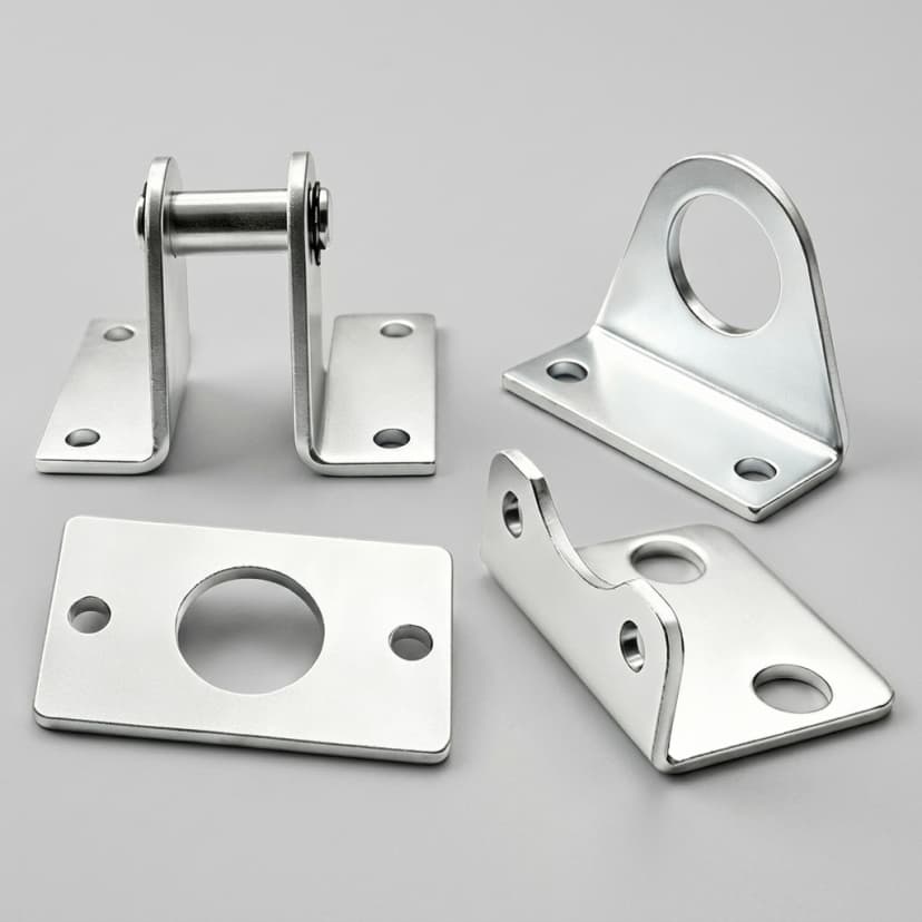 Actuator clevis bracket machined to customer drawing