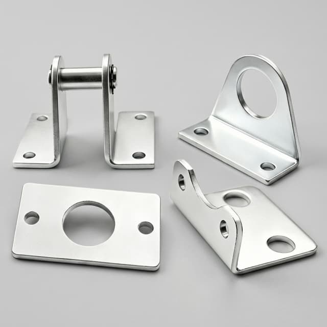Actuator clevis bracket machined to customer drawing