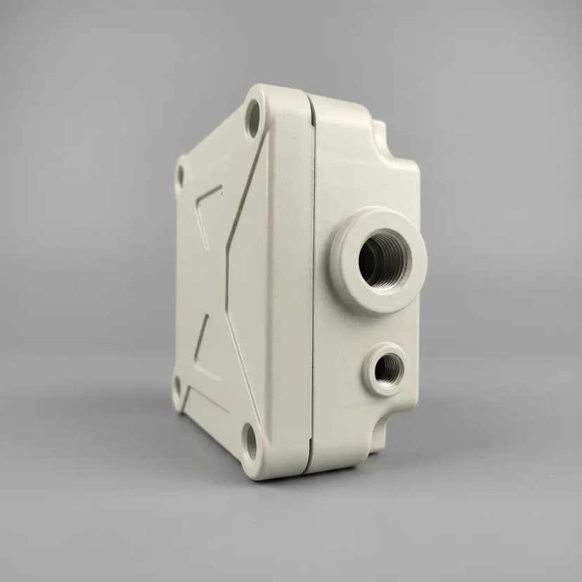 Actuator housing demonstrating DFM-aligned machining