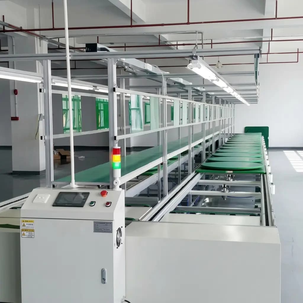 Automated assembly line with actuator motion modules