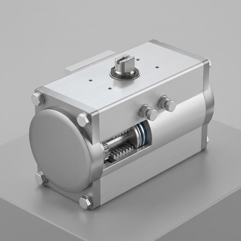 Piston actuator for heavy infrastructure equipment