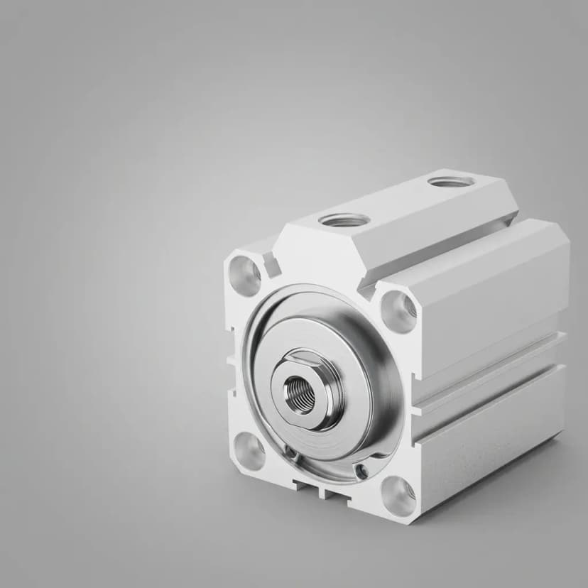 Pneumatic cylinder for packaging machinery actuation
